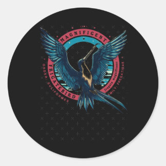 Magnificent Frigatebird 2ステッカー ラウンドシール
