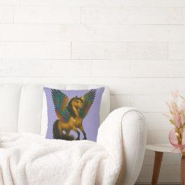 Magnificent Horse With Spectacular Wings クッション