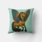Magnificent Horse With Spectacular Wings クッション (裏面)