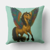 Magnificent Horse With Spectacular Wings クッション (裏面)