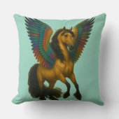 Magnificent Horse With Spectacular Wings クッション (正面)