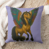 Magnificent Horse With Spectacular Wings クッション (ブランケット)