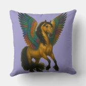 Magnificent Horse With Spectacular Wings クッション (裏面)