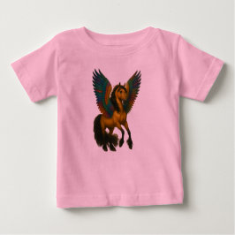 Magnificent Horse With Spectacular Wings ベビーTシャツ