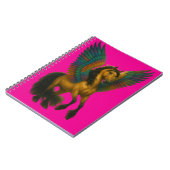 Magnificent Horse With Wings Spiral Photo Notebook ノートブック (左側)