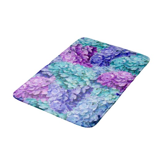 Magnificent hydrangea blossoms    バスマット (アングル)