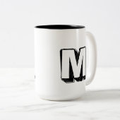 Magnificent M - Personalized Luxury Praise ツートーンマグカップ (正面右)