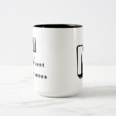 Magnificent M - Personalized Luxury Praise ツートーンマグカップ (中央)