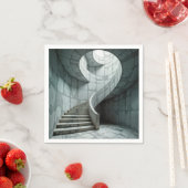 Magnificent Marble Spiral Staircase スタンダードカクテルナプキン (インサイチュ)