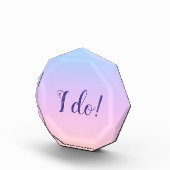 Magnificent Pastel Rainbow 結婚's "I Do"アクリル フォトブロック (右)