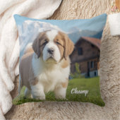 Magnificent St. Bernard Personalized クッション (ブランケット)