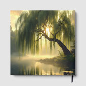 Magnificent weeping willow by a pond, condolence ゲストブック (裏面)