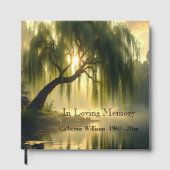 Magnificent weeping willow by a pond, condolence ゲストブック (正面)