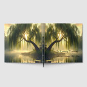 Magnificent weeping willow by a pond, condolence ゲストブック (全面)