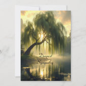 Magnificent weeping willow by a pond, unique  カード (正面)