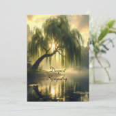 Magnificent weeping willow by a pond, unique  カード (スタンド正面)