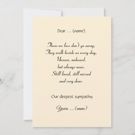 Magnificent weeping willow by a pond, unique  カード (裏面)