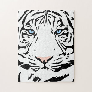 Magnificent White Tiger Big Cats ジグソーパズル