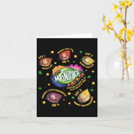 Magnified Discovering The Bigness Of God Vbs 2025  カード (黄色い花)