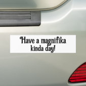 Magnifikaデイラバーバーステッカー バンパーステッカー (車上)
