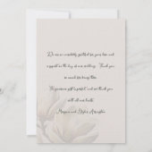 Magnoliaの結婚写真ありがとうメッセージカード サンキューカード (裏面)