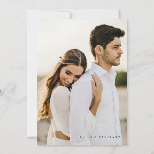 Magnoliaエレガント写真Save the Date (裏面)