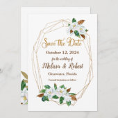 Magnoliaエレガント日付の保存 セーブザデート (正面/裏面)