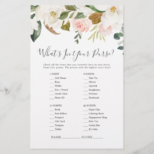 Magnoliaエレガント財布ゲームフライヤーの中身 チラシ (正面)