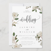 Magnoliaエレガント Photoモダンの結婚例 招待状 (正面)