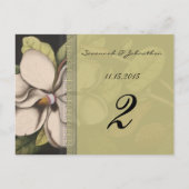 Magnoliaテーブル番号カード ポストカード (裏面)