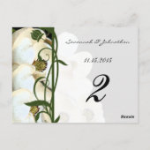 Magnoliaテーブル番号カード ポストカード (裏面)