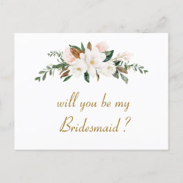 magnoliaフローラは私のブライドメイドのカード インビテーションポストカード