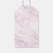 Magnoliaフローラ&マウヴサークル写真Save The Date ギフトタグ (裏面)