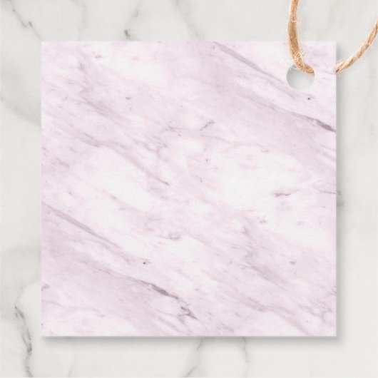 Magnoliaフローラ&マウヴサークル写真Save The Date フェイバータグ (裏面)