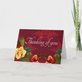 Magnoliaプリント考えズ・オブ・ユー – カスタマイズ可能 シーズンカード