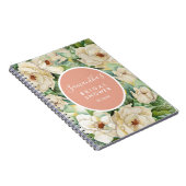 Magnoliaモダンブライダルシャワーギフトリスト名 ノートブック (右側)