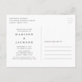 Magnolia日付の延期を結婚変更する 案内ポストカード (裏面)