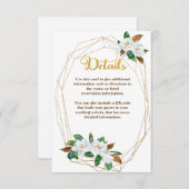 Magnolia詳細エレガントエンクロージャカード エンクロージャーカード (正面/裏面)