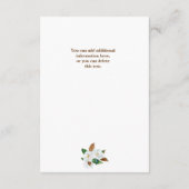 Magnolia詳細エレガントエンクロージャカード エンクロージャーカード (裏面)