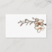 Magnolia 3D Flowers RSVP Online エンクロージャーカード (裏面)