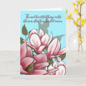 Magnolia Blossom Encouragement Card カード (黄色い花)