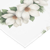 Magnolia Botanical Wreath Wedding Decor Newlyweds ロングテーブルランナー (コーナー)