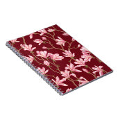 Magnolia Branches：咲くヴィンテージイラストレーション。 ノートブック (右側)