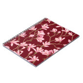 Magnolia Branches：咲くヴィンテージイラストレーション。 ノートブック (左側)