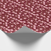 Magnolia Branches：咲くヴィンテージイラストレーション。 ラッピングペーパー (角)