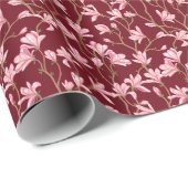Magnolia Branches：咲くヴィンテージイラストレーション。 ラッピングペーパー (ロールコーナー)
