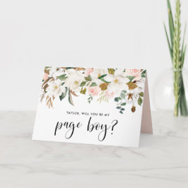 Magnolia Cotton Garland Will Be My Page Boy カード