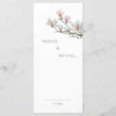 Magnolia Fine Art Floral メニュー (裏面)