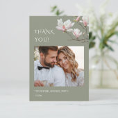 Magnolia Fine Art Flowers Wedding Thank You Card サンキューカード (スタンド正面)