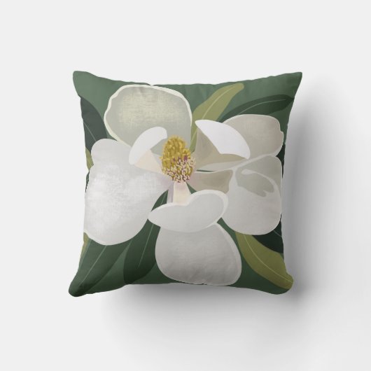 Magnolia Flower Bloom  クッション (裏面)